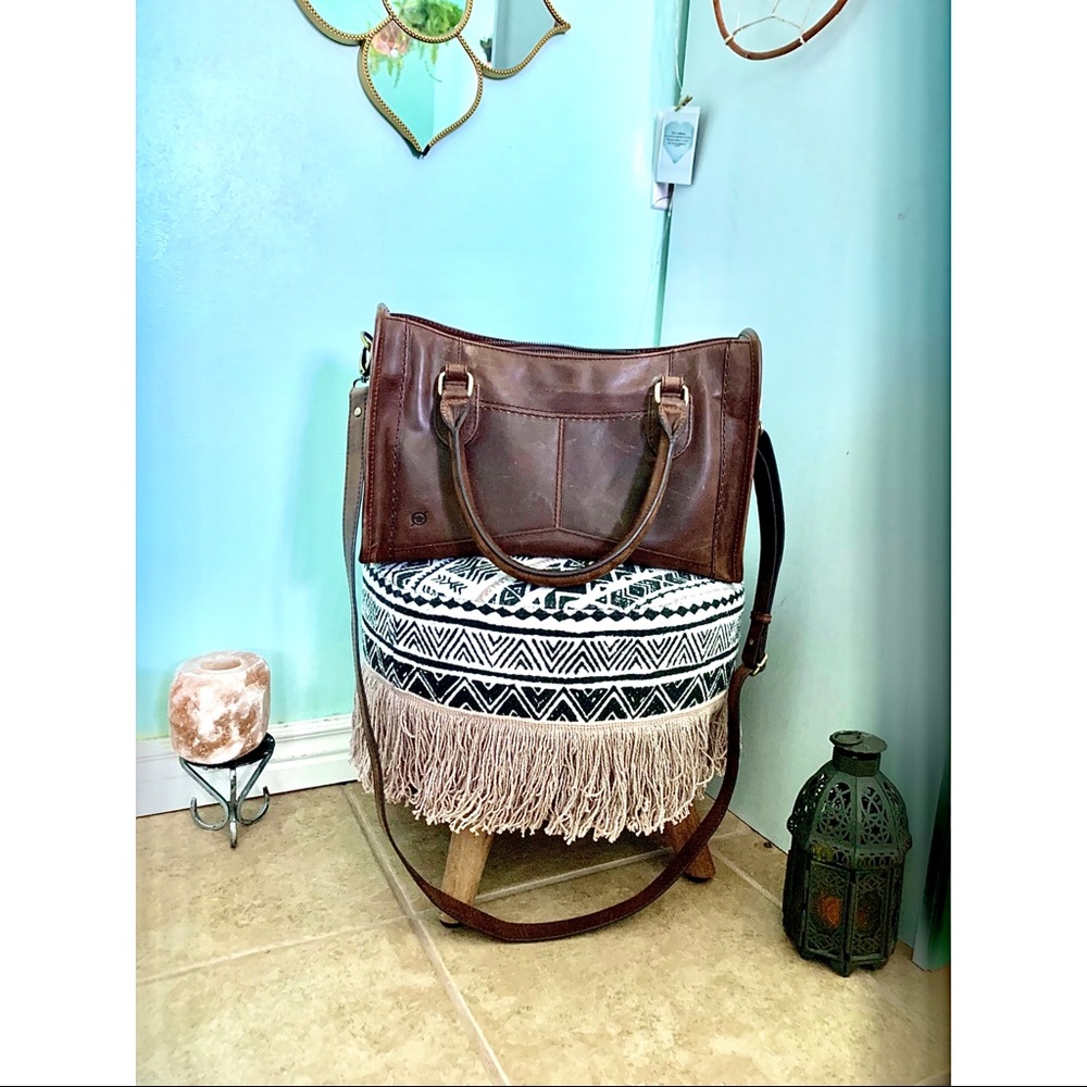 Gorgeous Born saddle leather satchel
